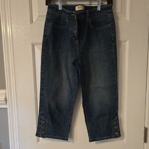 Talbots Dark Blue Cropped Jeans